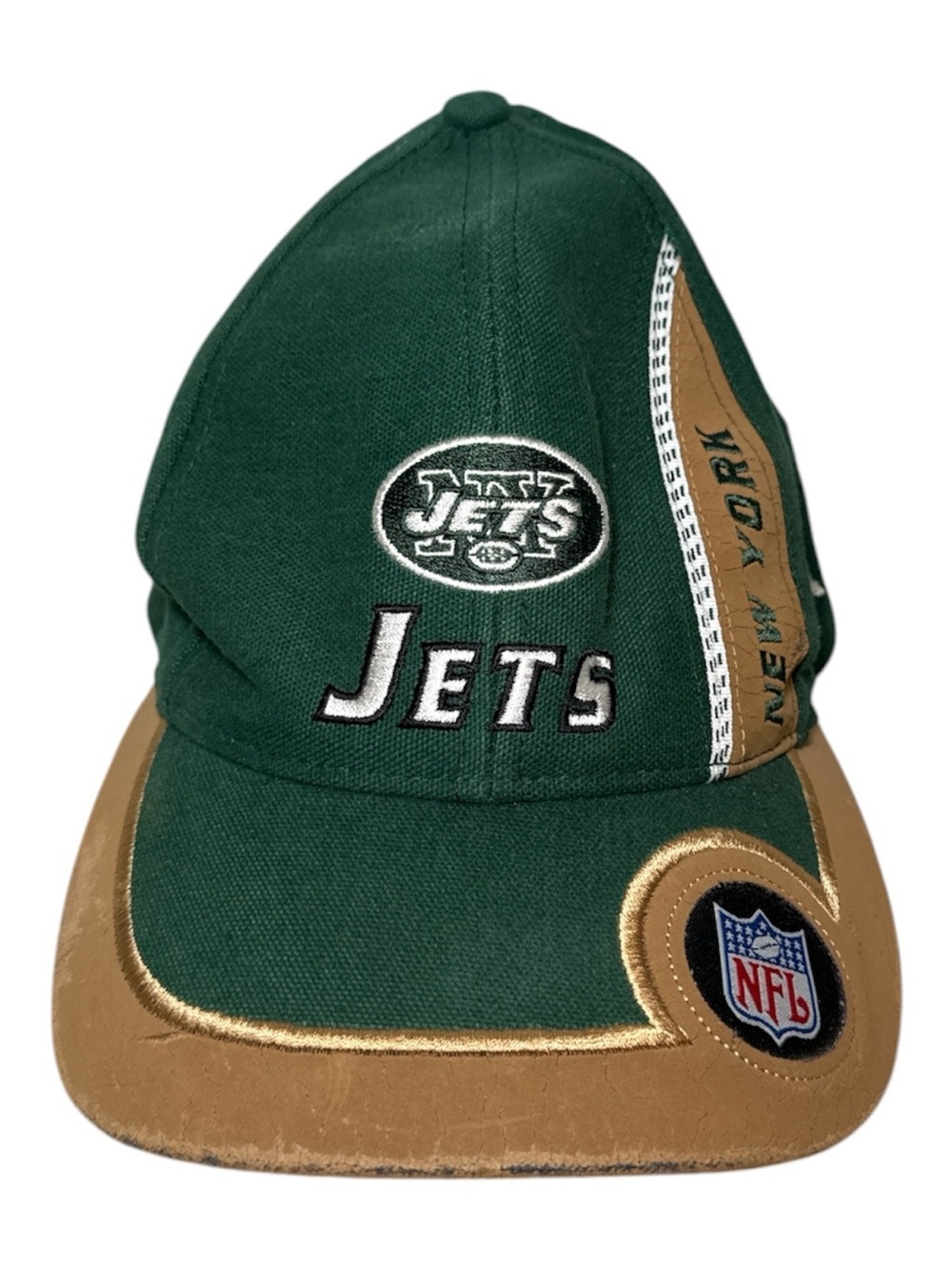 Vintage 90s New York Jets Puma NFL Pro Line Strapback Hat